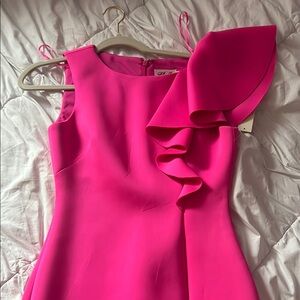 Eliza J Pink Ruffle Dress